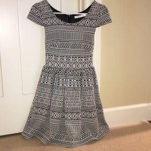 Mura Boutique black and white mini dress